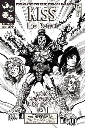 KISS: The Demon #1 (Cover F 15 Copy Mandrake B&w I)