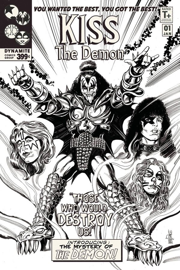 KISS: The Demon #1 (Cover F 15 Copy Mandrake B&w I)