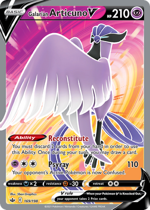 Galarian Articuno V (169/198) - Chilling Reign