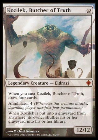 Kozilek, Butcher of Truth (Rise of the Eldrazi) Trading Card