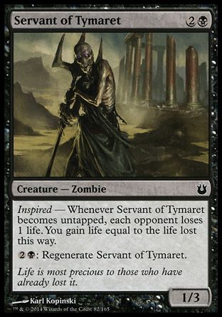 Servant of Tymaret (Born of the Gods) Trading Card