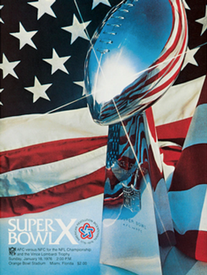 Super Bowl X Game Program #10