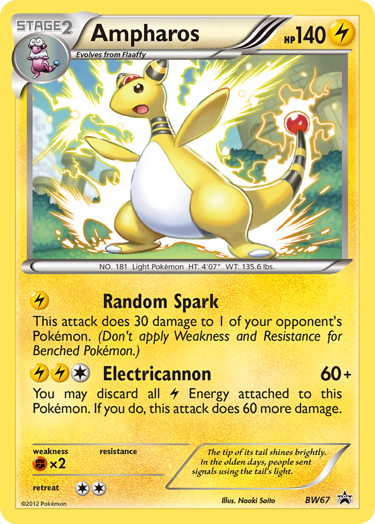 Ampharos (BW67) - BW Black Star Promos Pokémon Card