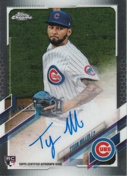 Tyson Miller 2021 Topps Chrome - Rookie Autographs Baseball #RA-TMI Sports Card