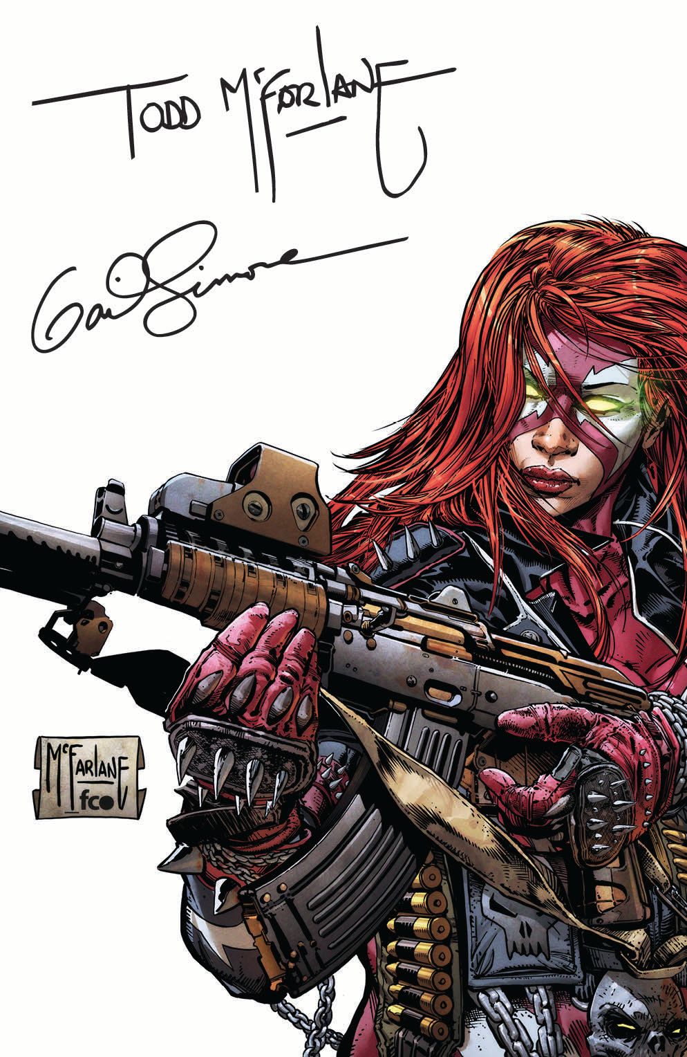 She-Spawn #1 (Cvr K Inc 1:500 Todd Mcfarlane & Gail Simone Signed Variant) Comic