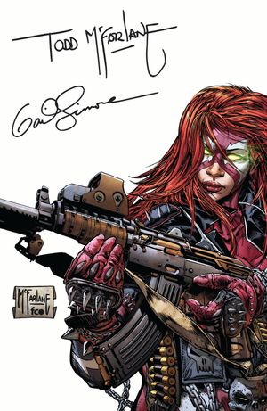 She-Spawn #1 (Cvr K Inc 1:500 Todd Mcfarlane & Gail Simone Signed Variant)