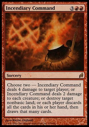 Incendiary Command (Lorwyn) Trading Card