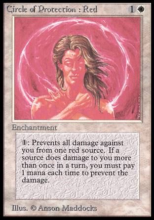 Circle of Protection: Red (Alpha) Trading Card