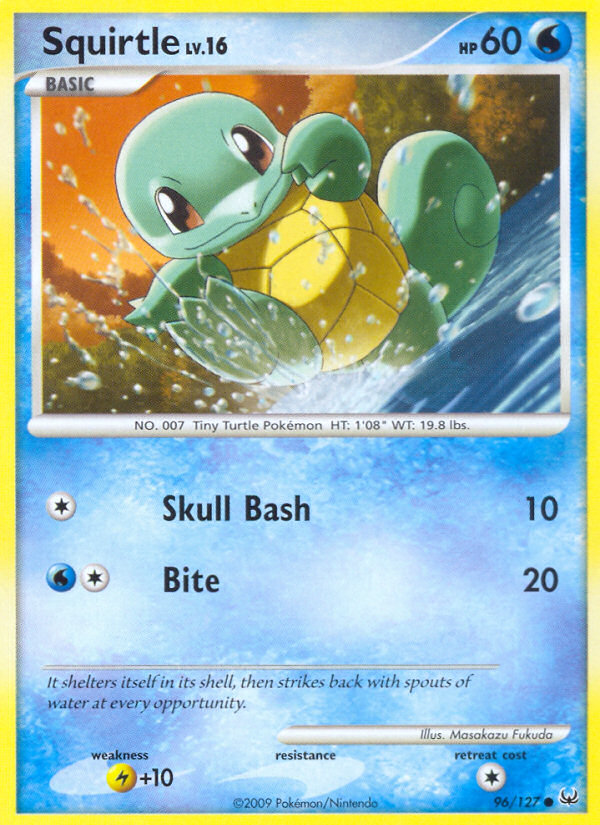 Squirtle (96/127) - Platinum Pokémon Card