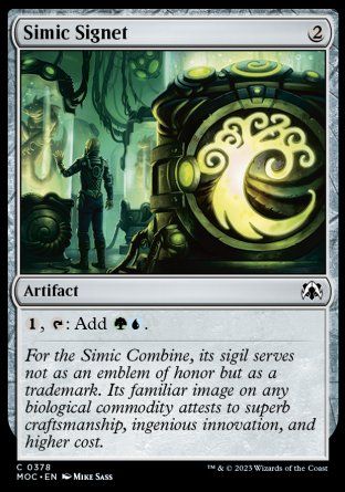 Simic Signet (March of the Machine Commander Decks) Trading Card