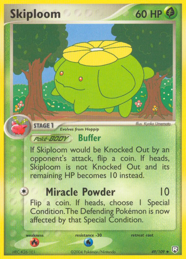 Skiploom (49/109) - Team Rocket Returns Pokémon Card