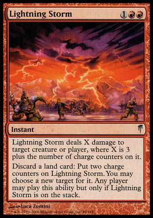 Lightning Storm (Coldsnap) Trading Card