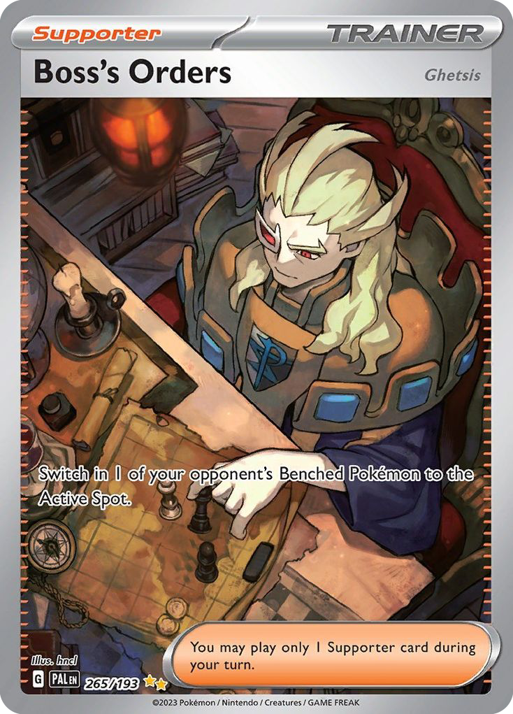 Boss's Orders (Ghetsis) (265/193) - Paldea Evolved Pokémon Card