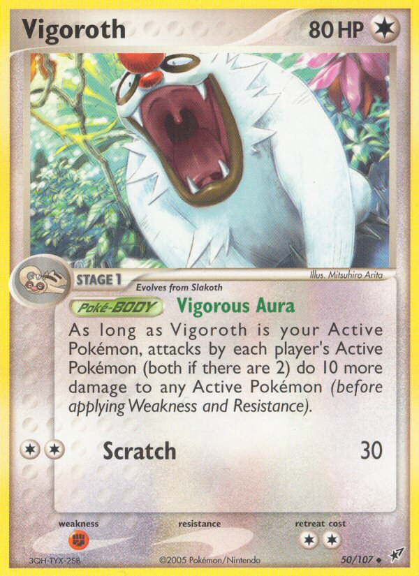 Vigoroth (50/107) - Deoxys Pokémon Card