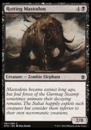 Rotting Mastodon (Khans of Tarkir) Trading Card