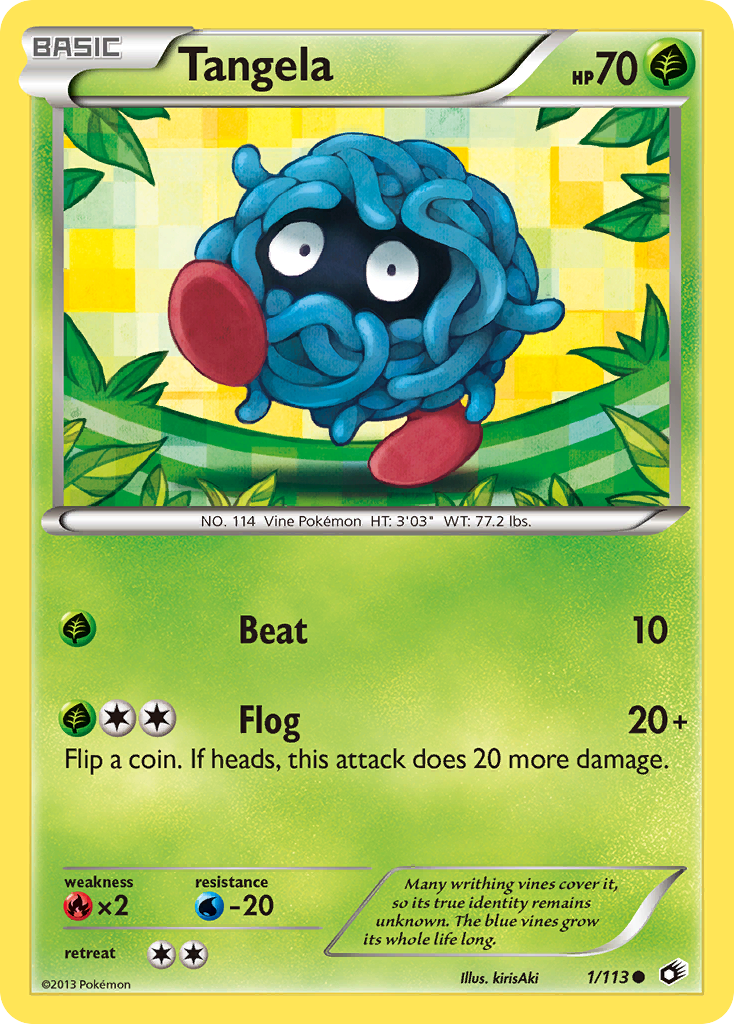 Tangela (1/113) - Legendary Treasures Pokémon Card