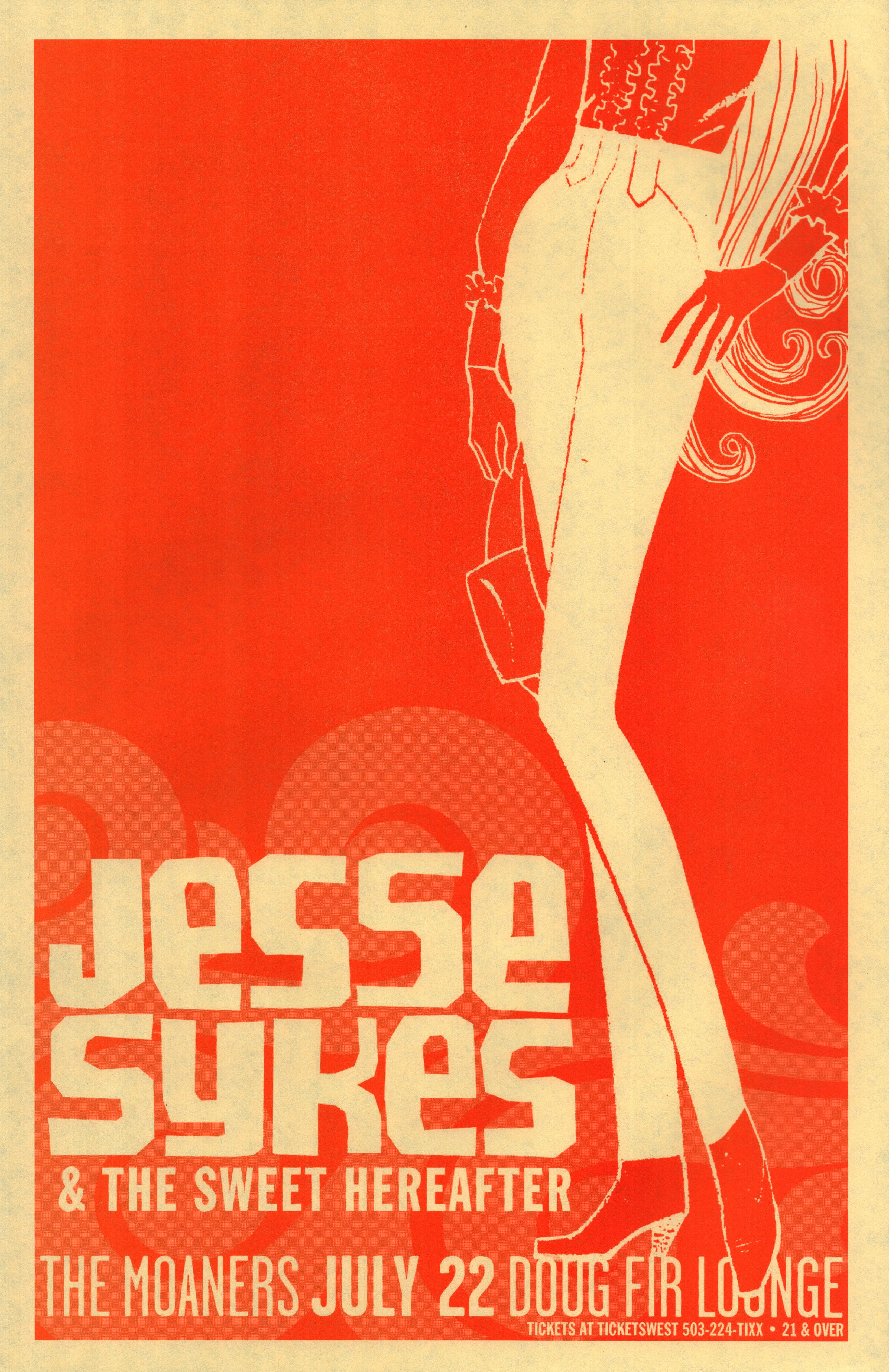 MXP-142.14 Jesse Sykes & The Sweet Hereafter 2007 Doug Fir  Jul 22 Concert Poster