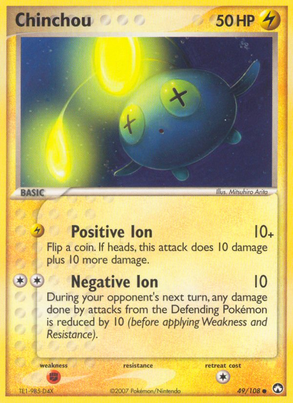 Chinchou (49/108) - Power Keepers Pokémon Card