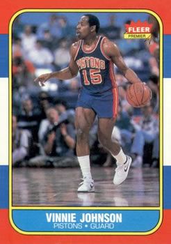 Vinnie Johnson 1986 Fleer #56 Sports Card
