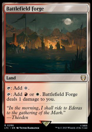 Battlefield Forge (The Lord of the Rings Commander Decks) Trading Card