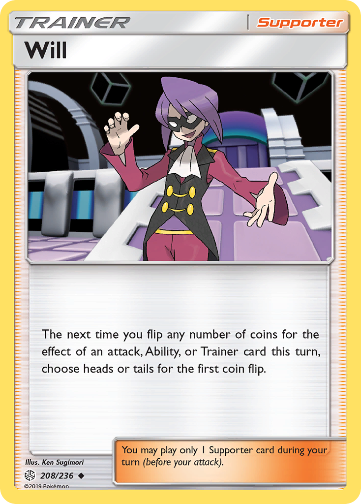 Will (208/236) - Cosmic Eclipse Pokémon Card