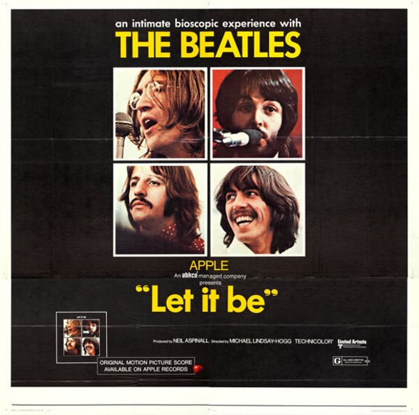 The Beatles Let It Be Promotional Six Sheet Poster 1970