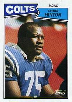 Chris Hinton 1987 Topps #380 Sports Card