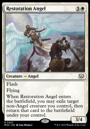 Restoration Angel (March of the Machine Commander Decks) Trading Card