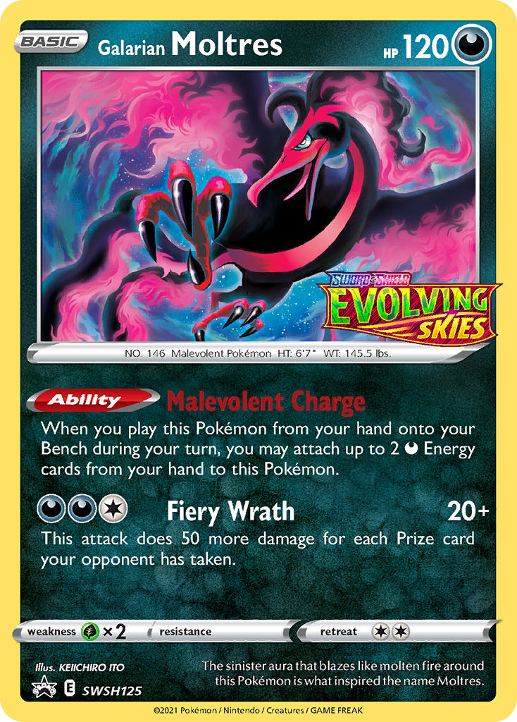 Galarian Moltres (SWSH125) - SWSH Black Star Promos Pokémon Card