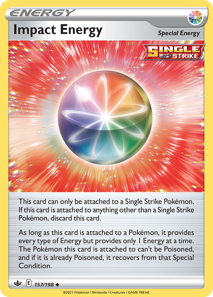 Impact Energy (157/198) - Chilling Reign Pokémon Card