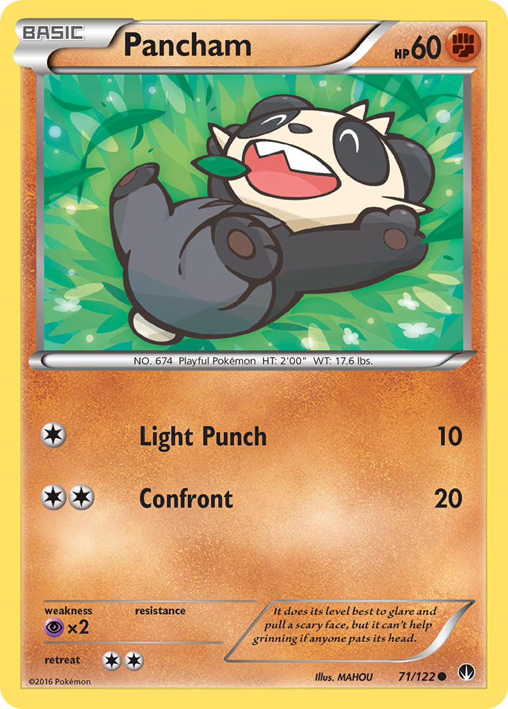 Pancham (71/122) - BREAKpoint Pokémon Card