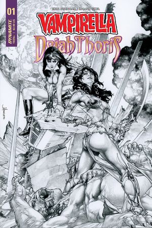 Vampirella Dejah Thoris #1 (40 Copy Anacleto B&w Cover)
