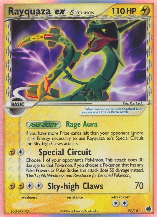 Rayquaza ex δ ex (97/101) - Dragon Frontiers Pokémon Card