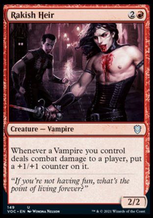 Rakish Heir (Innistrad Crimson Vow Commander Decks) Trading Card