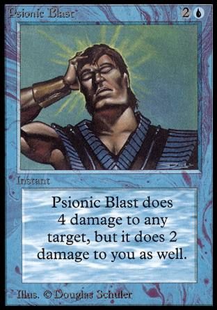 Psionic Blast (Alpha) Trading Card