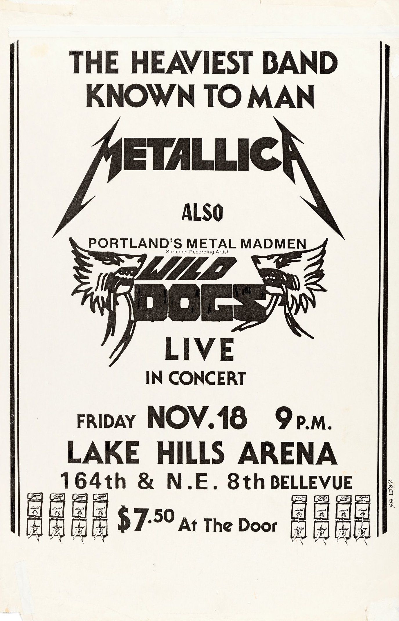 Poster Rock 40x50cm Banda Metallica Show Michigan Usa Eua