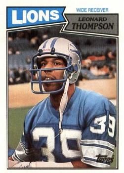 Leonard Thompson 1987 Topps #322 Sports Card