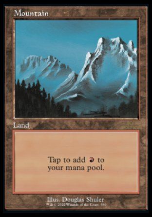 Mountain (Blue Sky) (Magic 30th Anniversary Collection - Old Frame) Trading Card