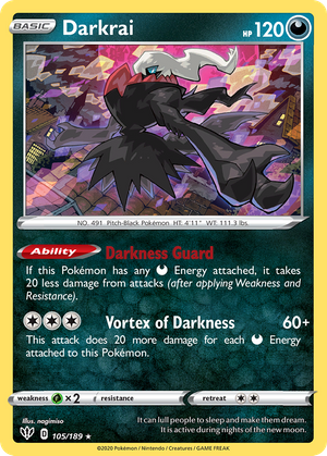 Darkrai (105/189) - Darkness Ablaze