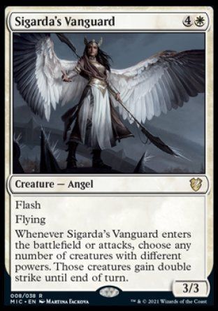 Sigarda's Vanguard (Innistrad Midnight Hunt Commander Decks) Trading Card