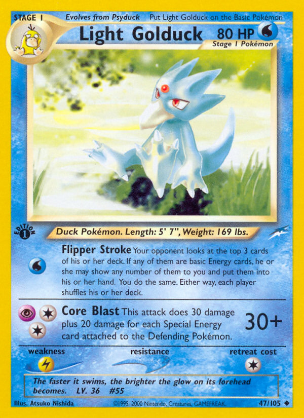 Light Golduck (47/105) - Neo Destiny Pokémon Card