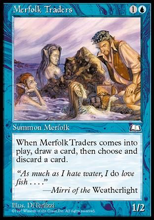 Merfolk Traders (Weatherlight) Trading Card