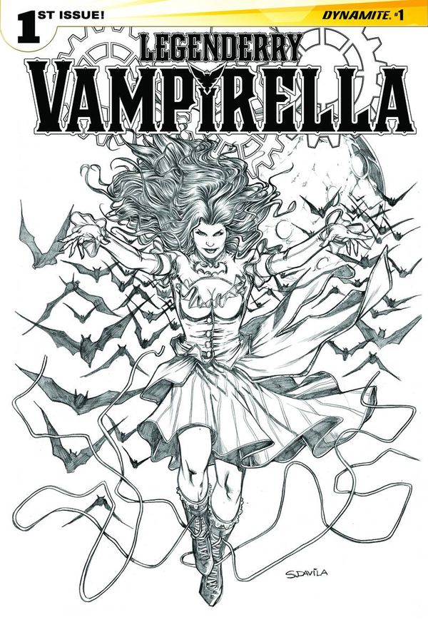 Legenderry Vampirella #1 (25 Copy Davila B&amp;w Cover)