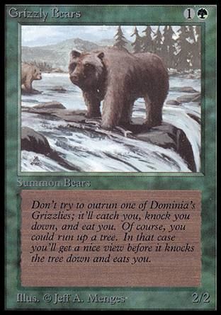 Grizzly Bears (Beta) Trading Card