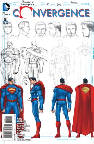 Convergence #8 (Superman Sketch Variant Cover)
