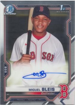 Miguel Bleis 2021 Bowman Chrome - Prospect Autographs #CPA-MBL Sports Card