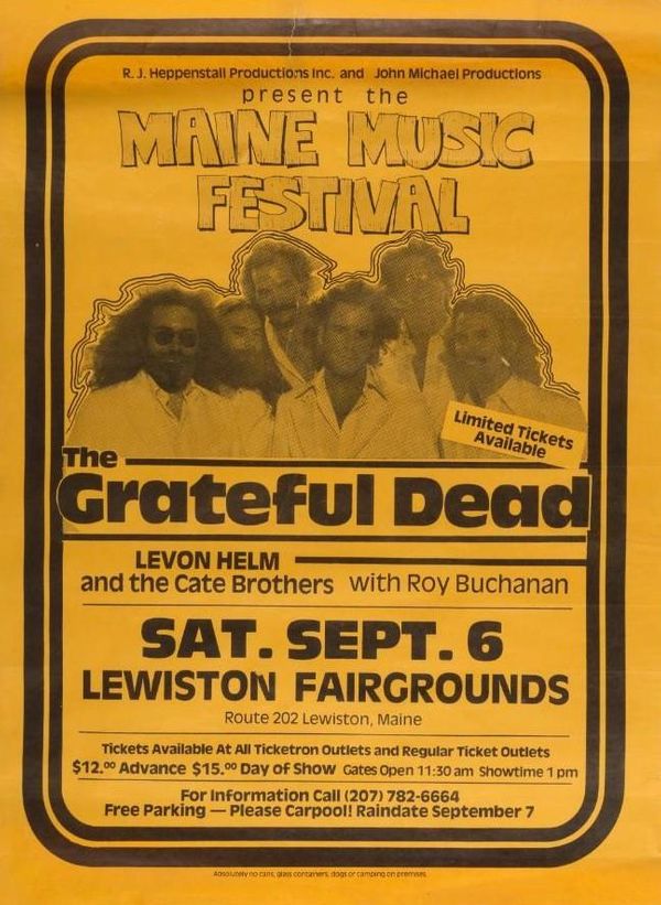 Grateful Dead Lewiston Fairgrounds 1980