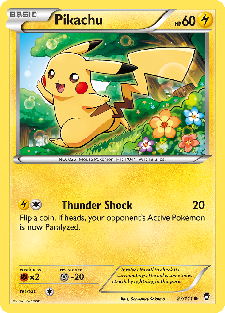 Pikachu (27/111) - Furious Fists Pokémon Card