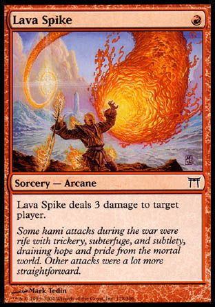 Lava Spike (Champions of Kamigawa) Trading Card