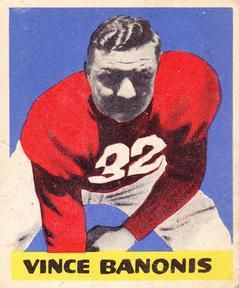 Vince Banonis 1949 Leaf #38 Sports Card